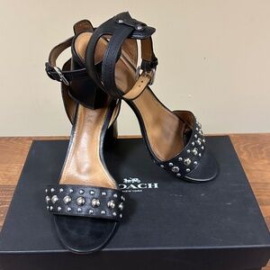 Coach Paige Studded Heeled Sandal - Size 9